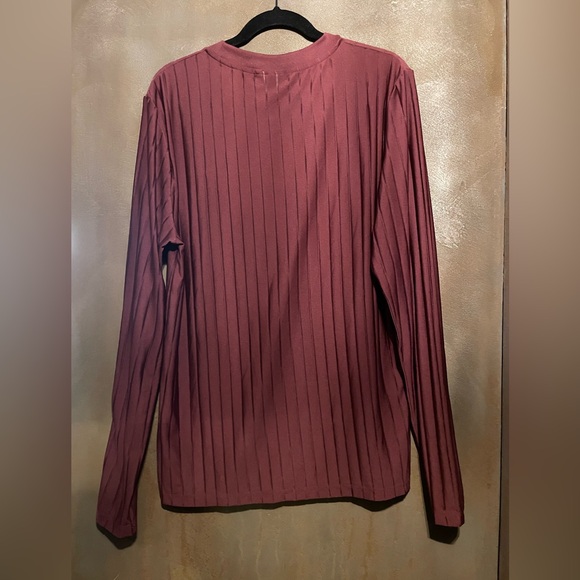 ASOS Burgundy Ribbed Top - Picture 4 of 4